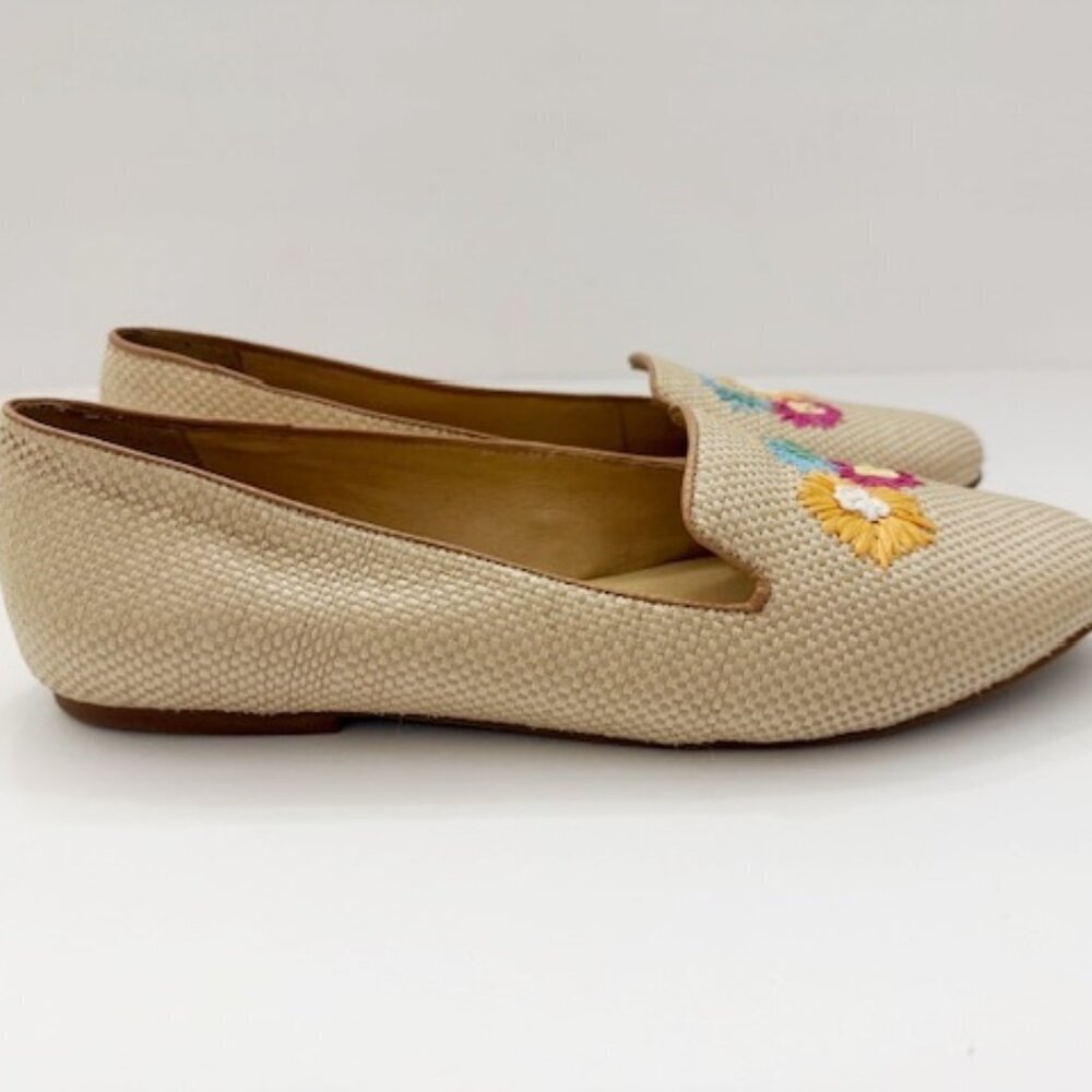 Jack Rogers Flower Embroidered Loafers Women's Size 8.5 - Picture 4 of 8